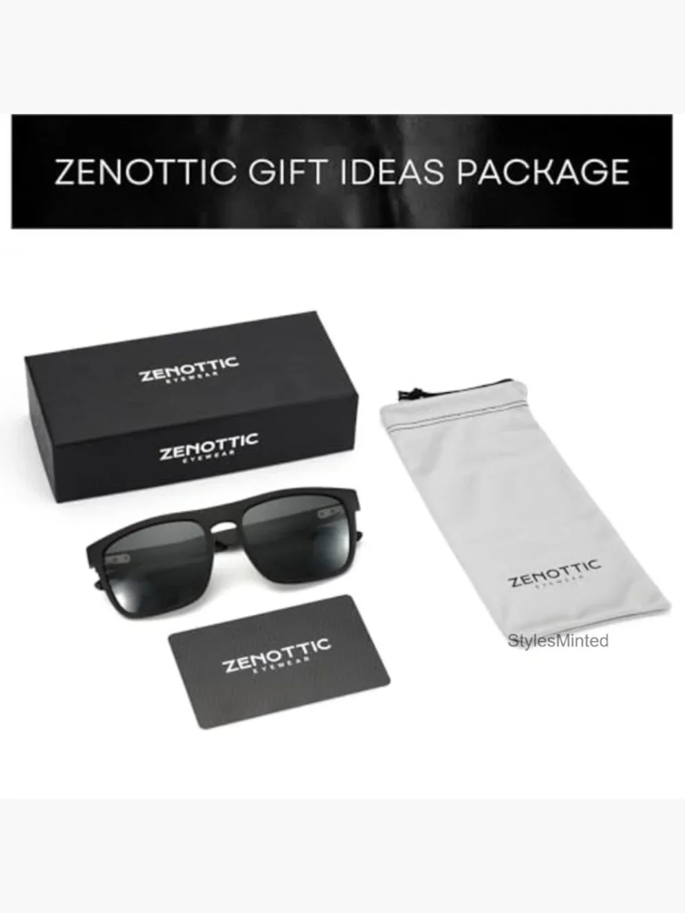 Square Polarized Sunglasses TR90 Frame Carbon Fiber UV400 Driving